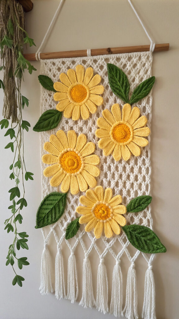 Detailed Daisy Wall Hanging