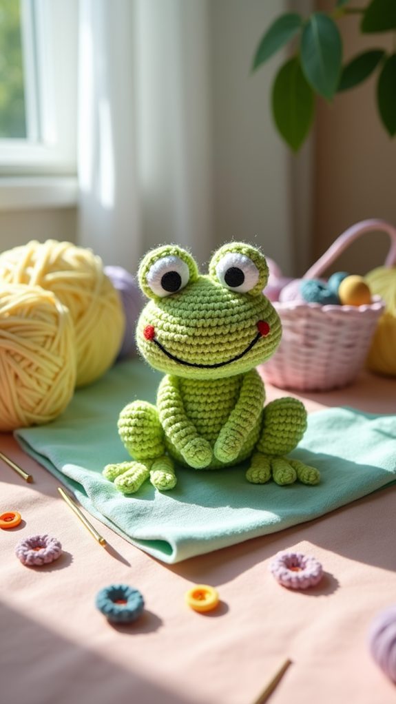 adorable amphibian infant toy