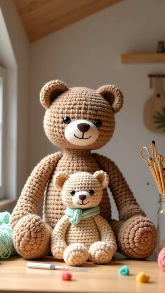 adorable bear family figurines