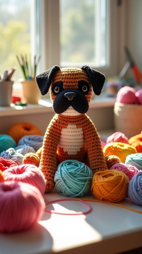 adorable boxer dog toy