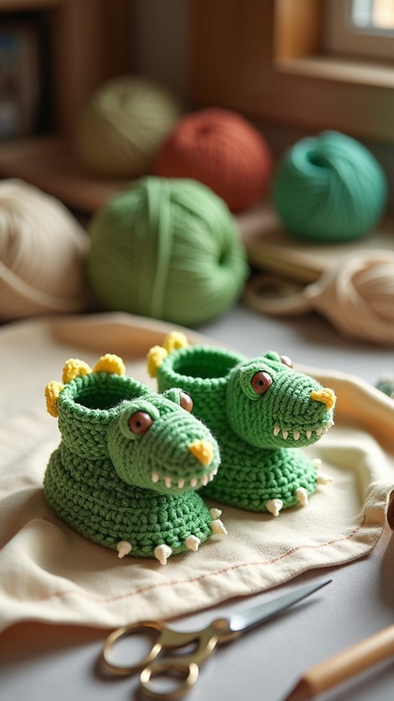 adorable dinosaur themed footwear