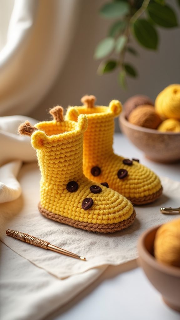 adorable giraffe themed footwear