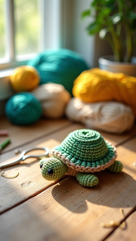 adorable handcrafted turtle design