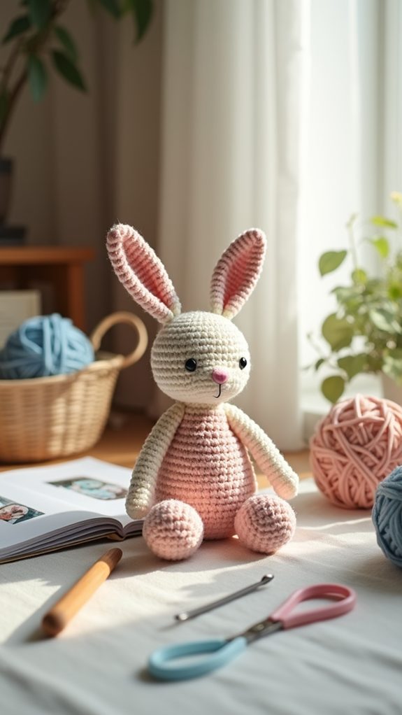 adorable handmade crochet bunny