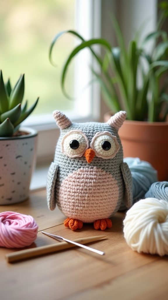adorable handmade owl plush