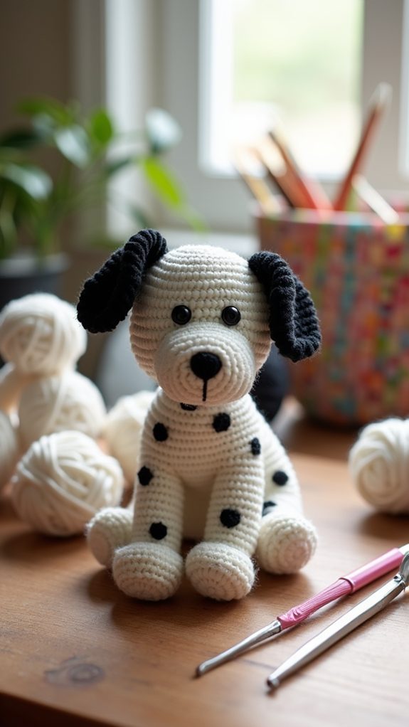 adorable plush dalmatian toy