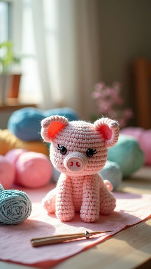 adorable plush pig toy