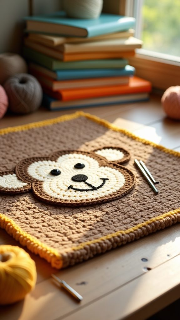adorable primate infant blanket