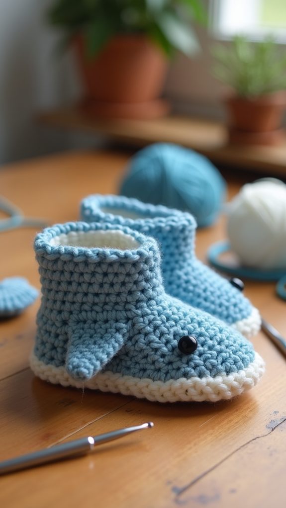 adorable shark themed baby footwear
