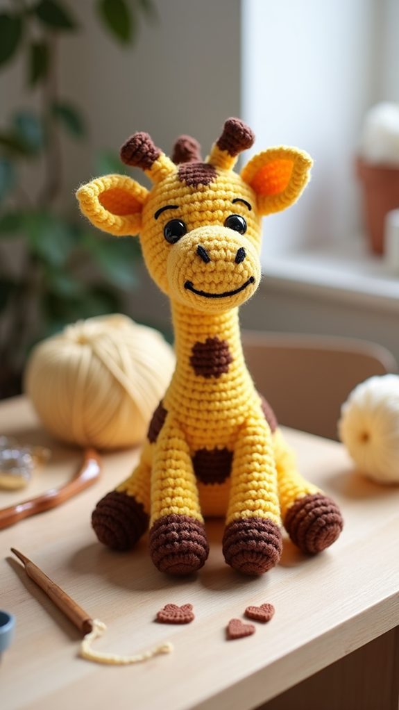 adorable soft long necked animal