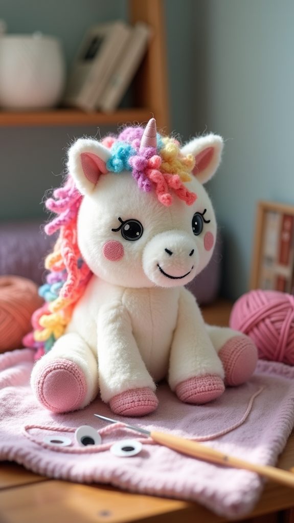 adorable soft toy unicorn