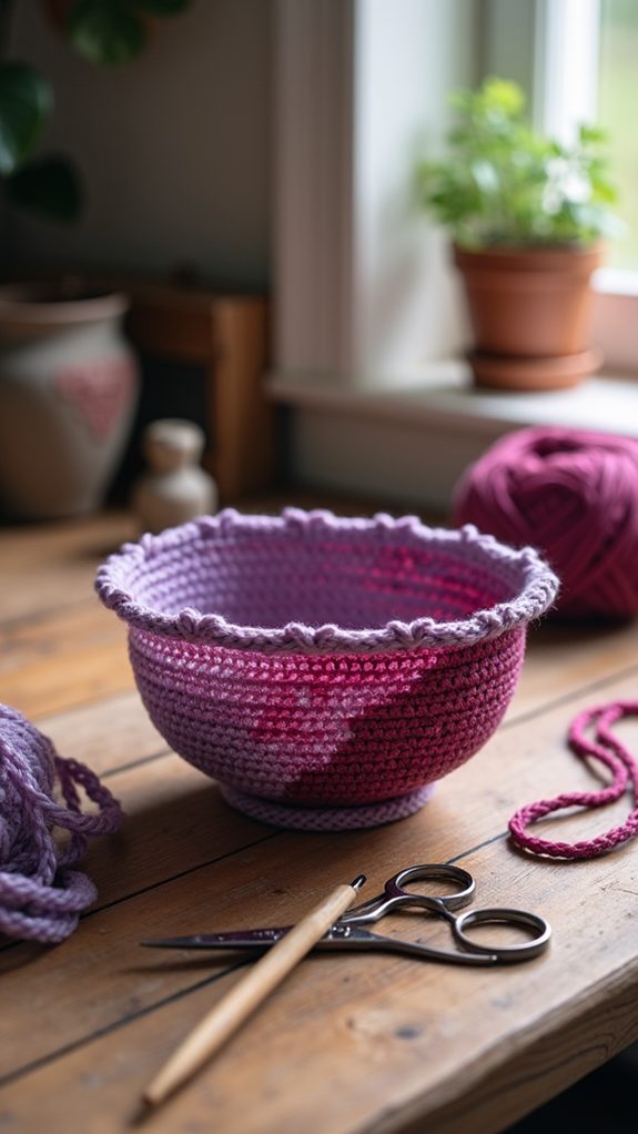 artisan crafted yarn holder