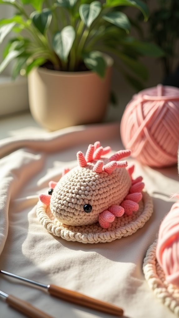 axolotl themed amusement ride design