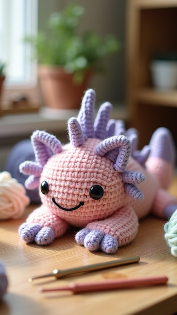 axolotl themed love design