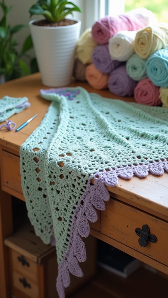 beautifully crafted crochet shawls