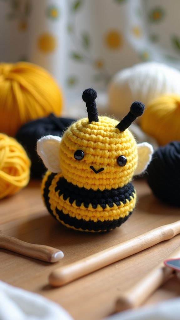 bee themed crochet toy sets