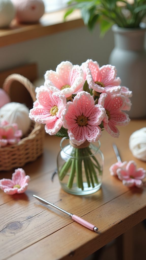 blossoming cherry trees spring