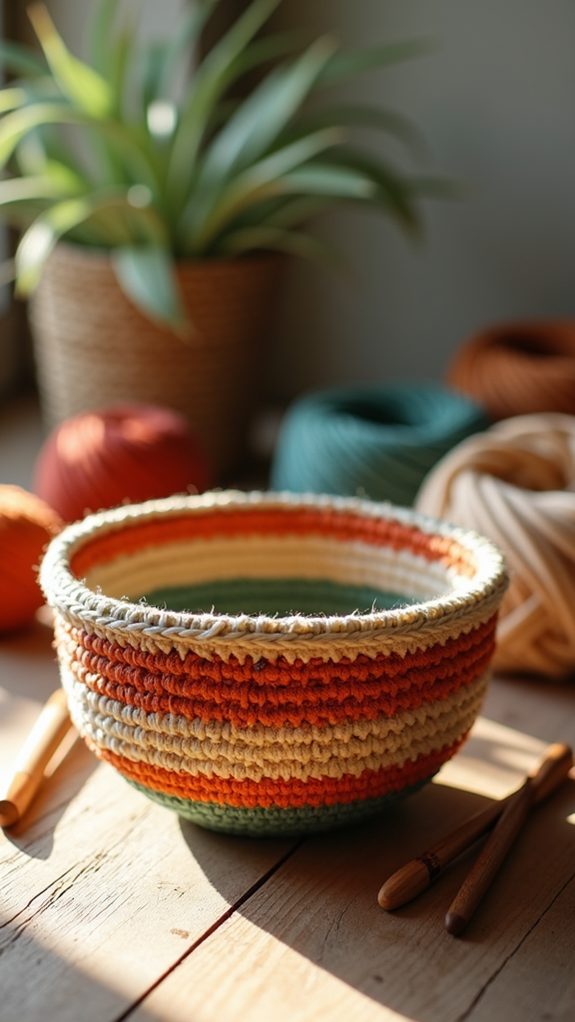 bohemian striped decorative bowl