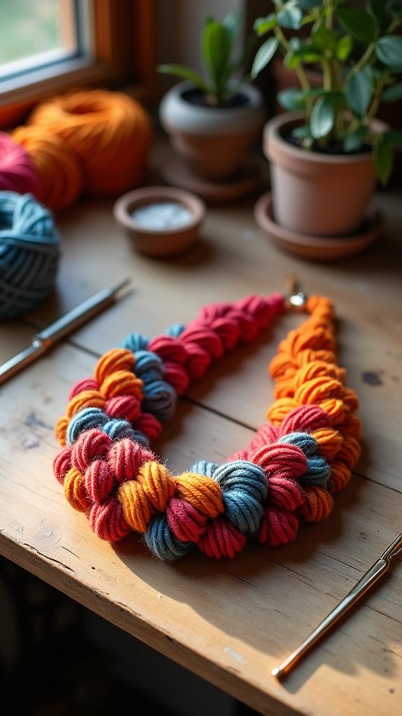 bold crochet fashion accessory