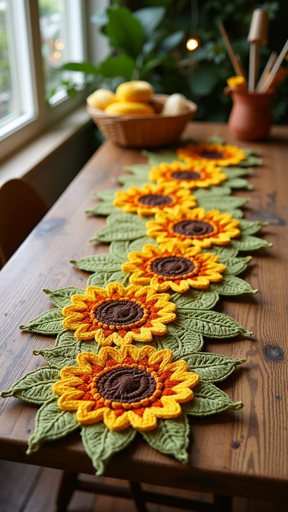 bright floral table decor