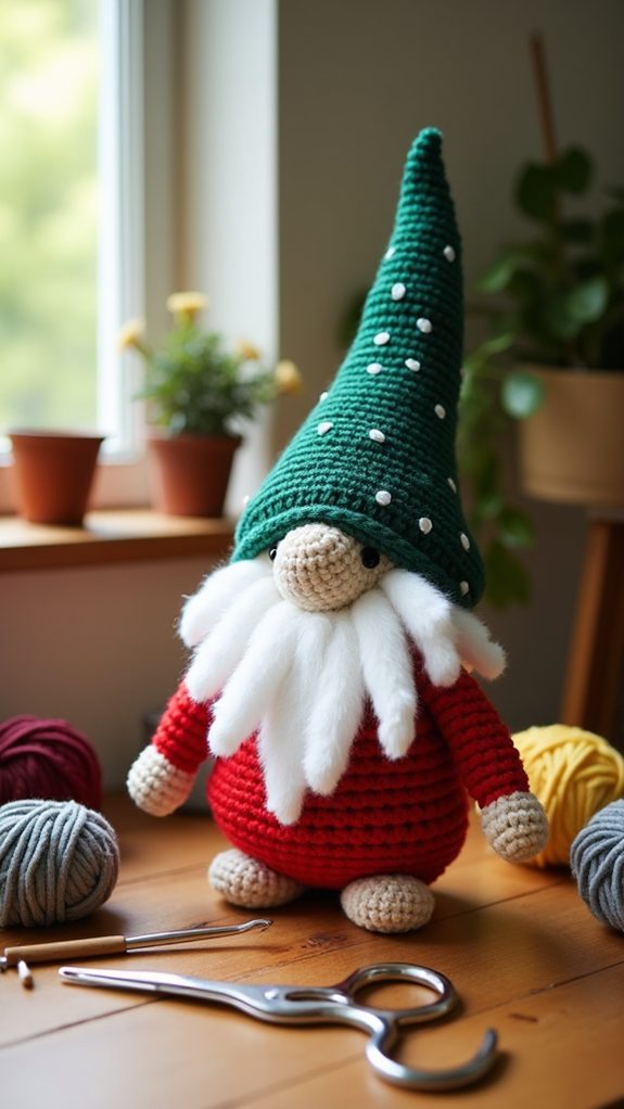 charming crochet gnome design