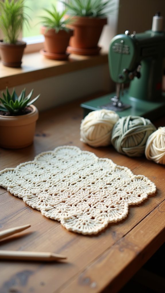 charming handcrafted kitchen textile