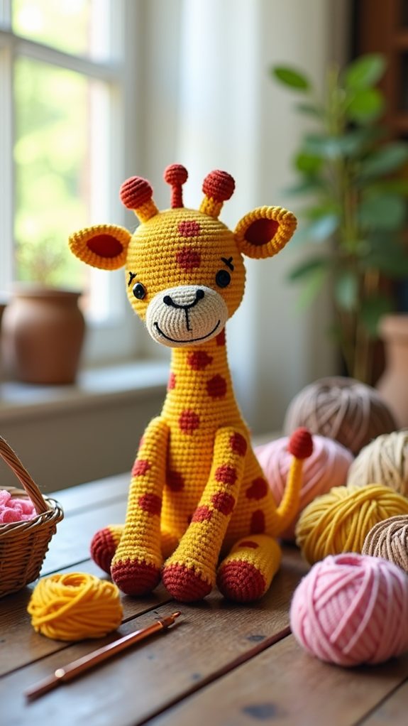 charming plush giraffe toy