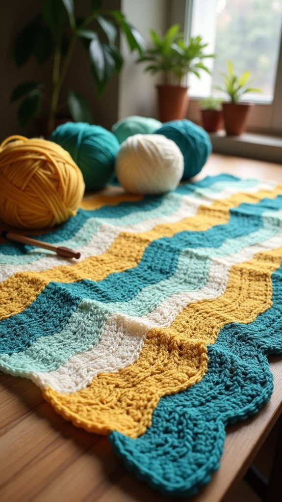 chevron pattern blanket design