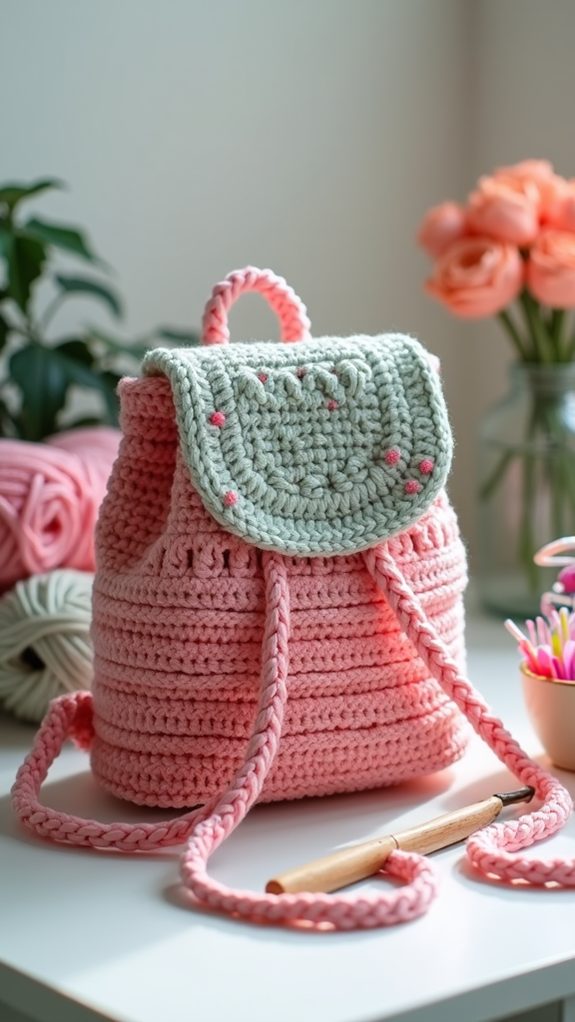 chic compact backpack design