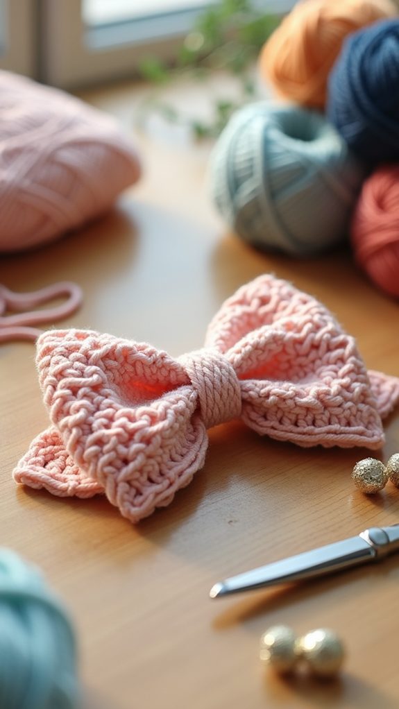 chic decorative bow accents