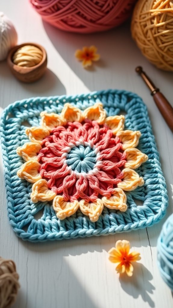 chic floral square collection