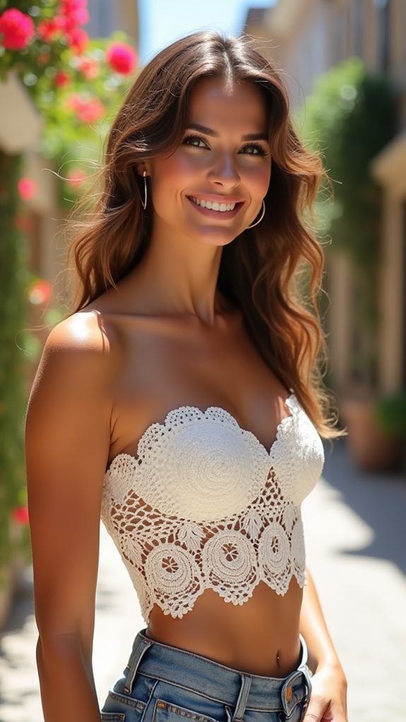 chic ivory lace blouse