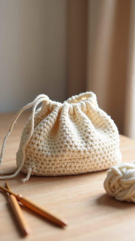 chic simple crochet purse