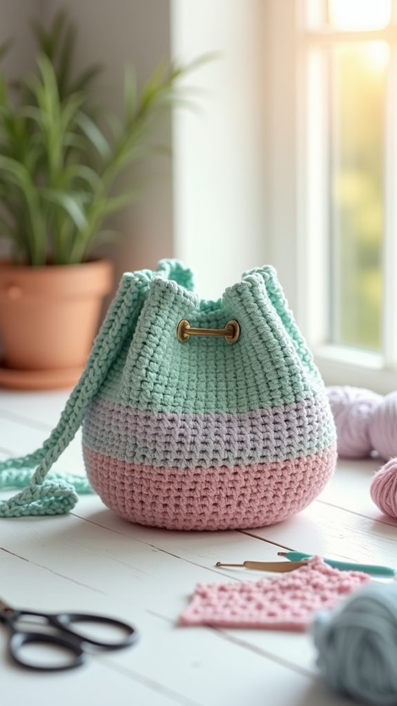 chic soft pastel purse
