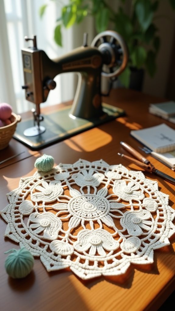 classic circular lace decor