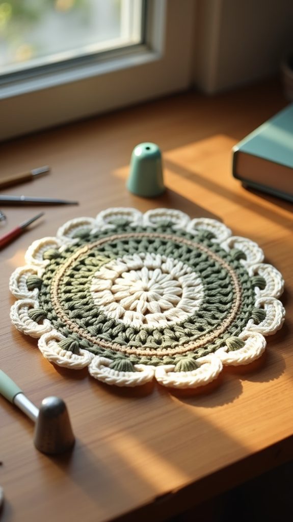 classic crochet coaster design