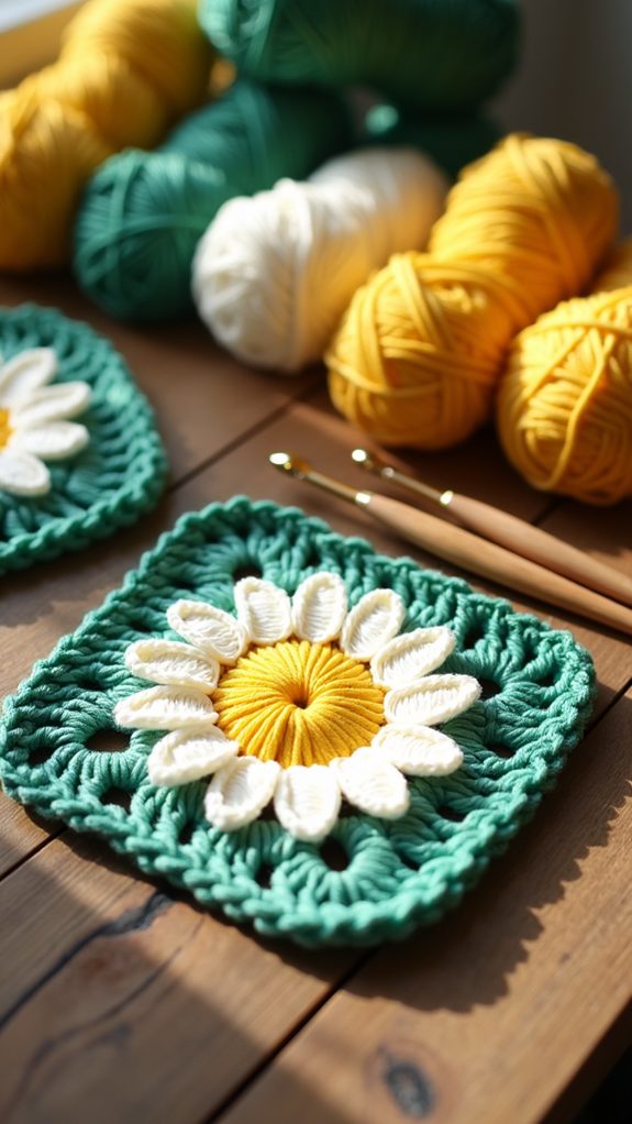 colorful crochet blanket design