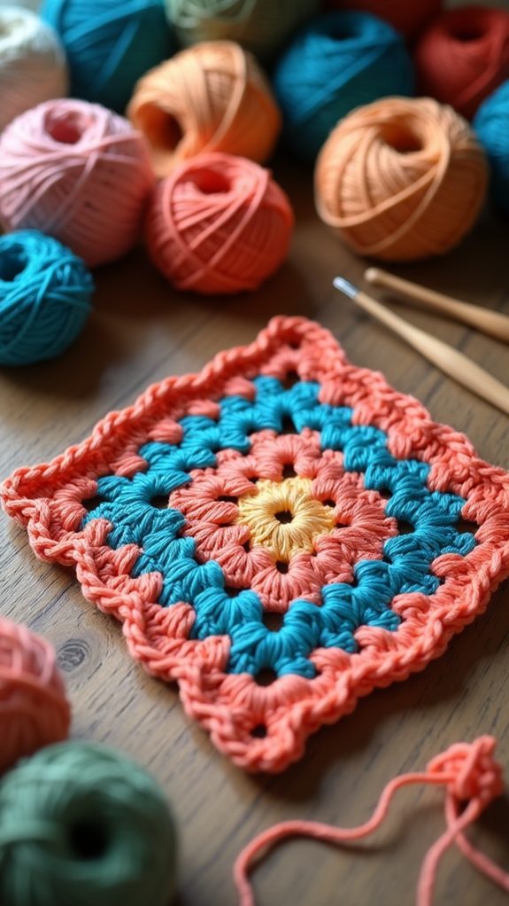 colorful crochet blanket pattern