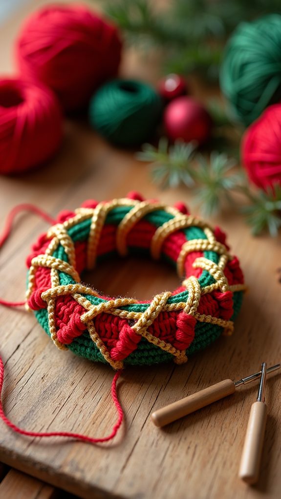 colorful crochet holiday accessory