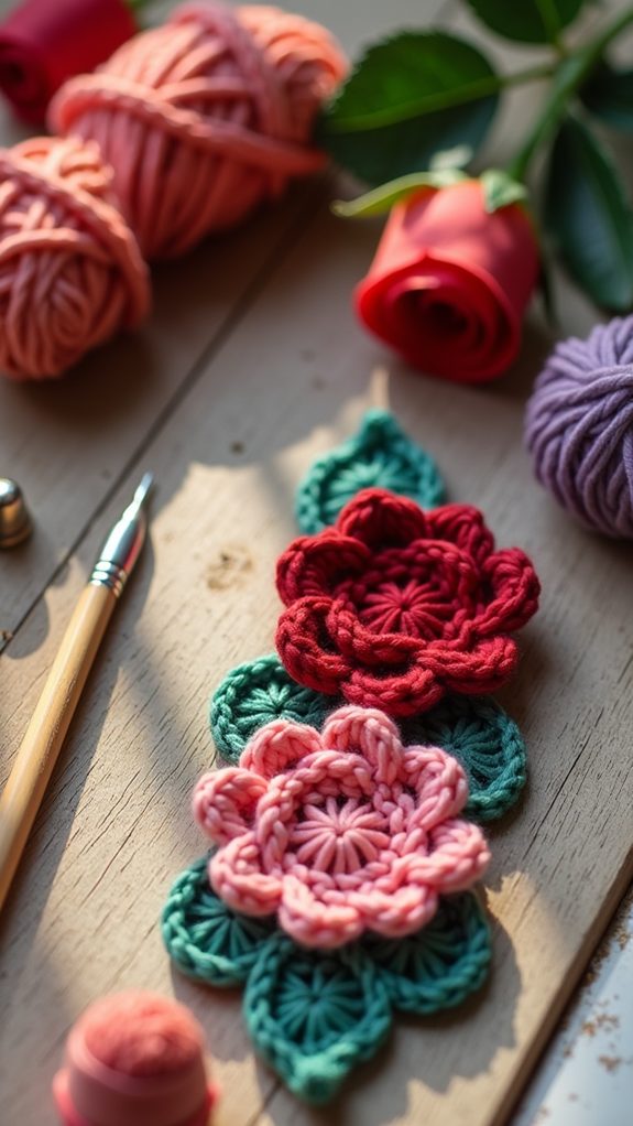 colorful floral page marker