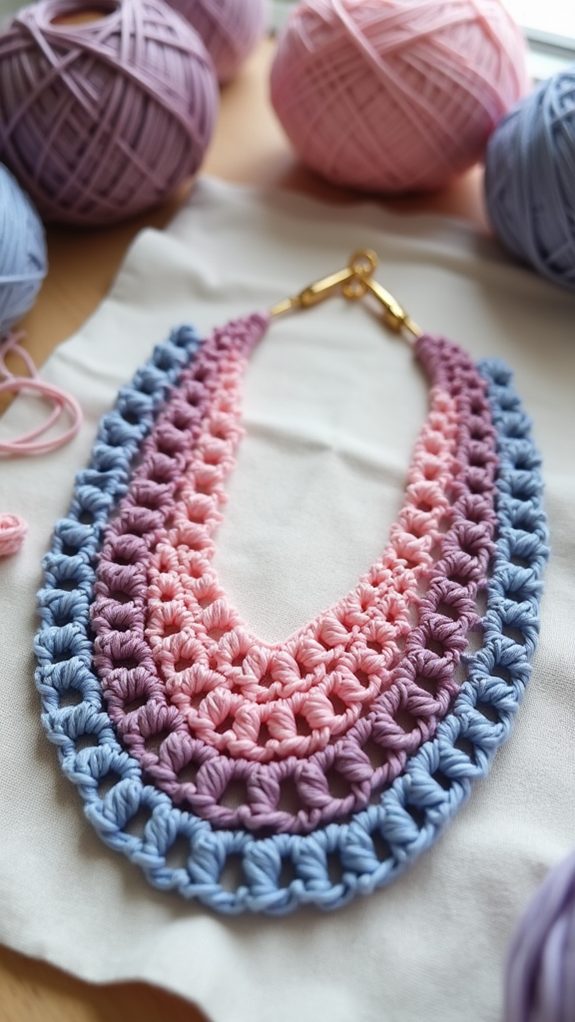 colorful gradient crochet pattern
