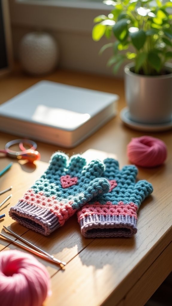 colorful handcrafted winter accessories