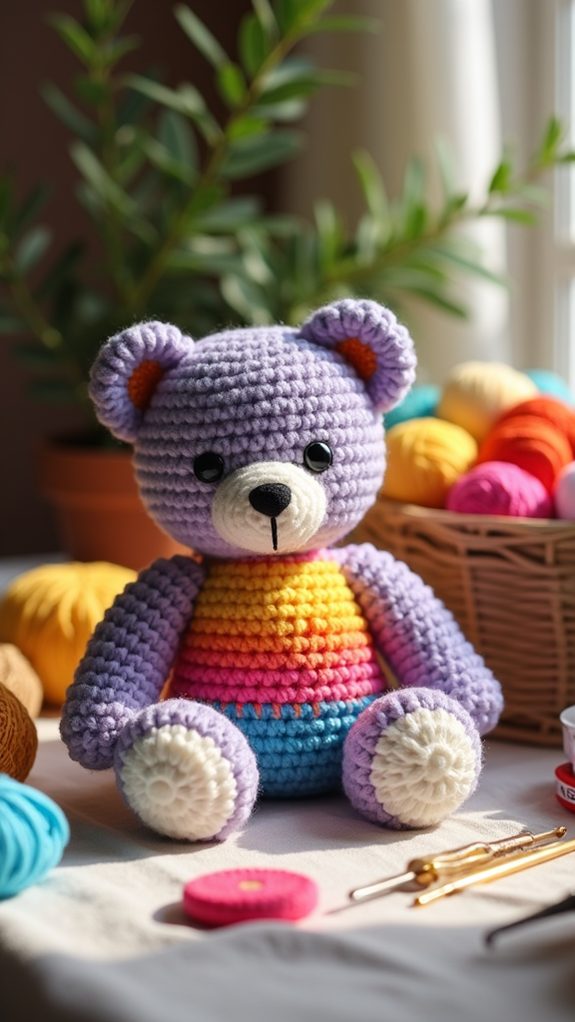 colorful handmade plush toy