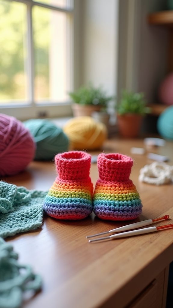 colorful patterned footwear delight