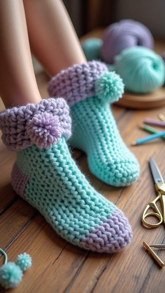 colorful playful cozy footwear