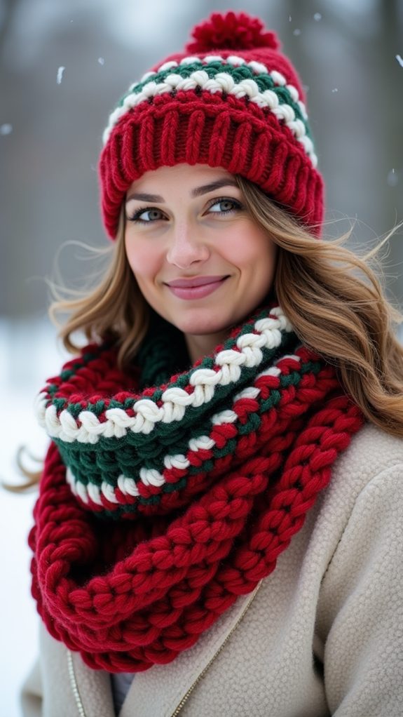 colorful seasonal knit accessory