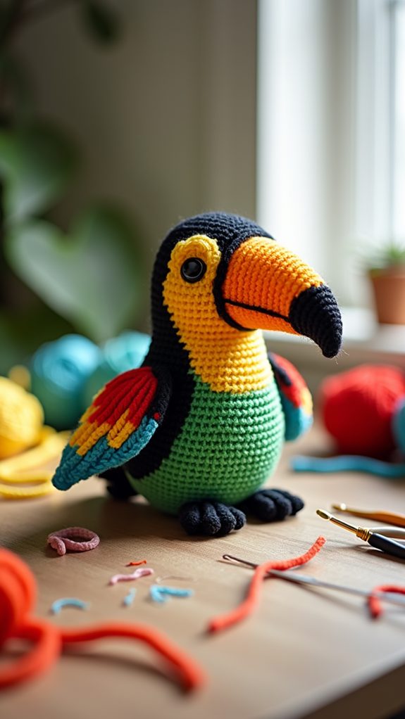colorful tropical bird
