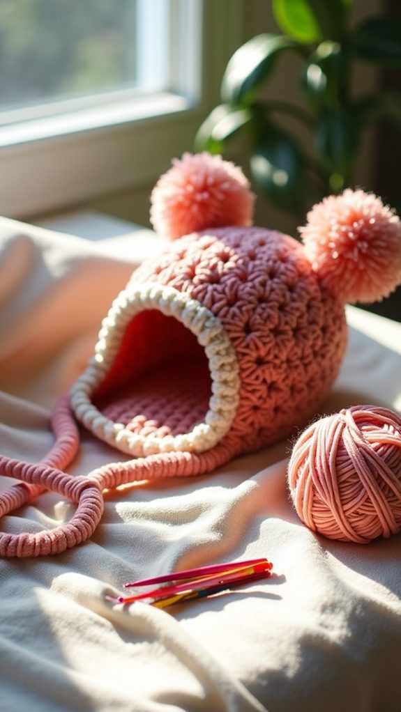 colorful winter headwear accessory