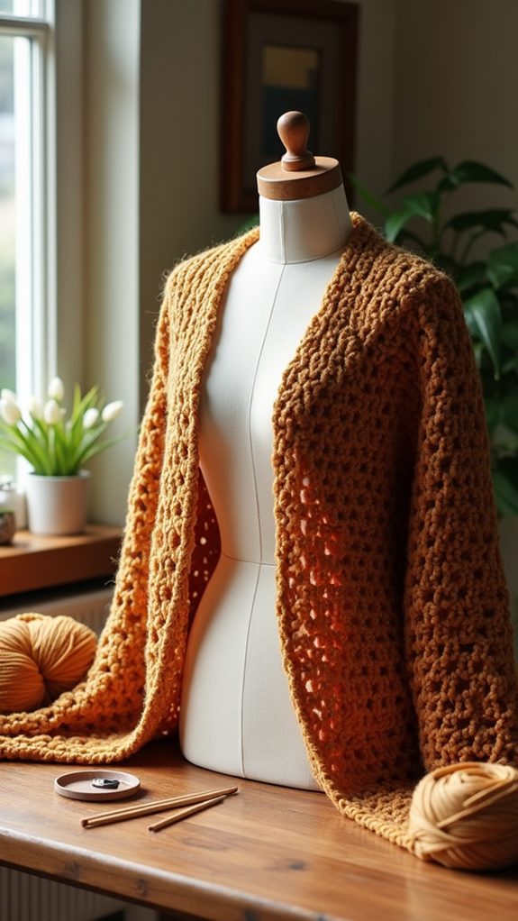 comfortable chunky knit outerwear