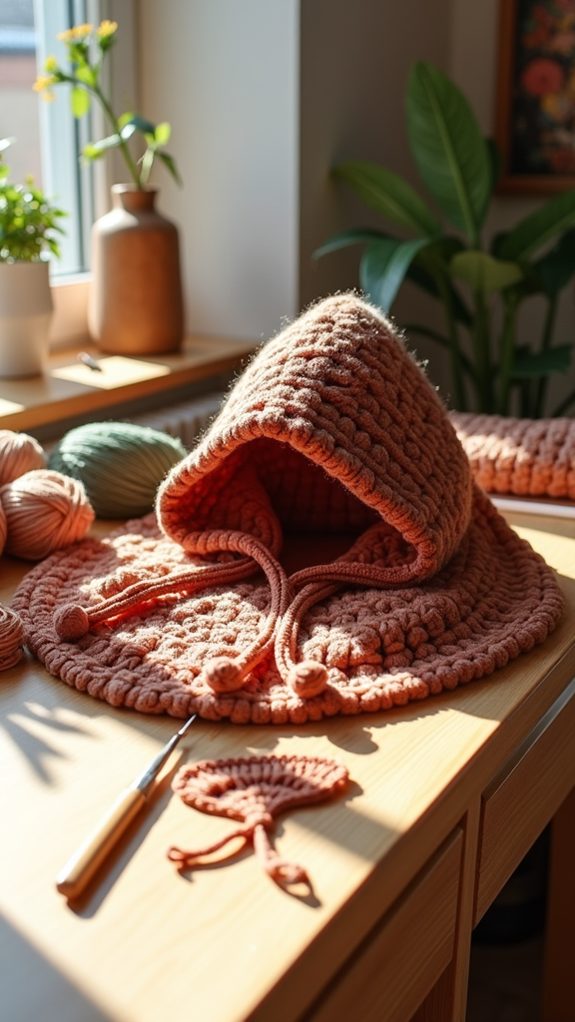 comfortable large hooded garment